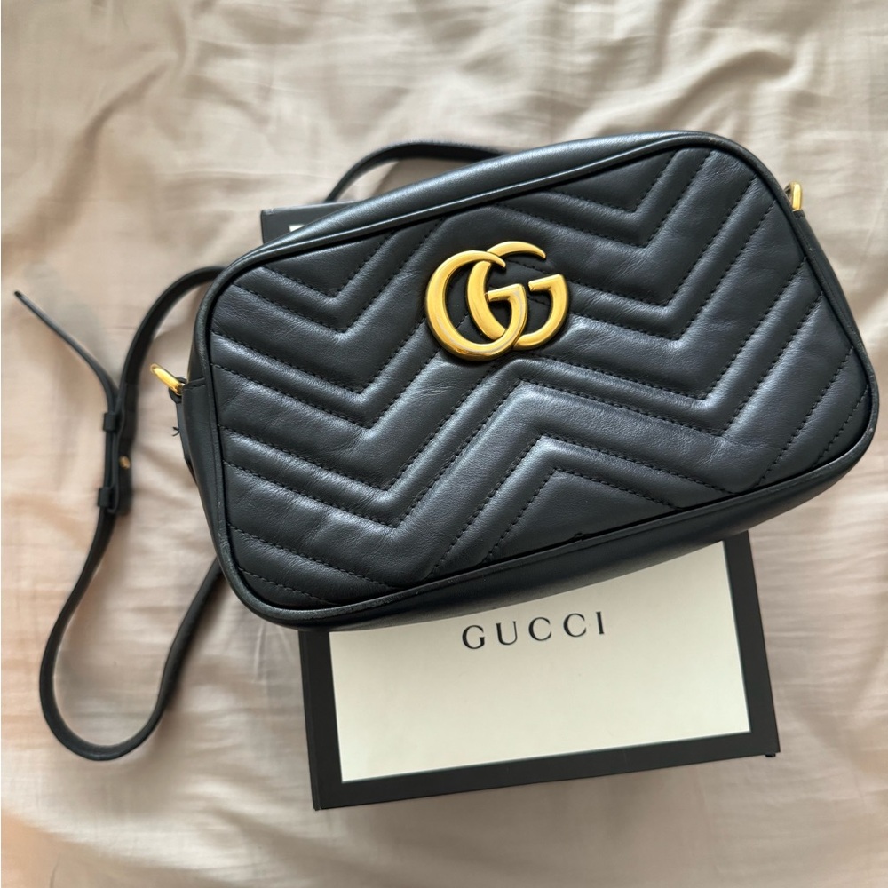 Gucci Black Leather Crossbody Bag